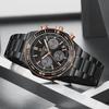 Luxury Analog Watches Steel Waterproof Classic Quartz Wristwatches Fashion Watch Men Chronograph Calendar Male Clock Gifts