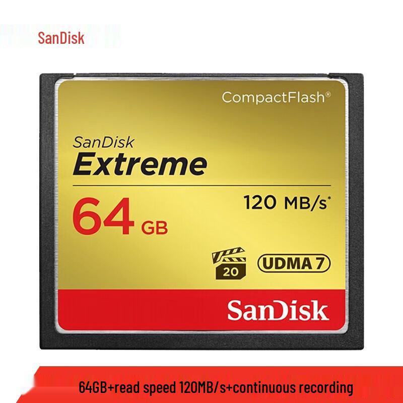 

SanDisk 64GB Extreme Pro UDMA-7 CompactFlash Memory Card