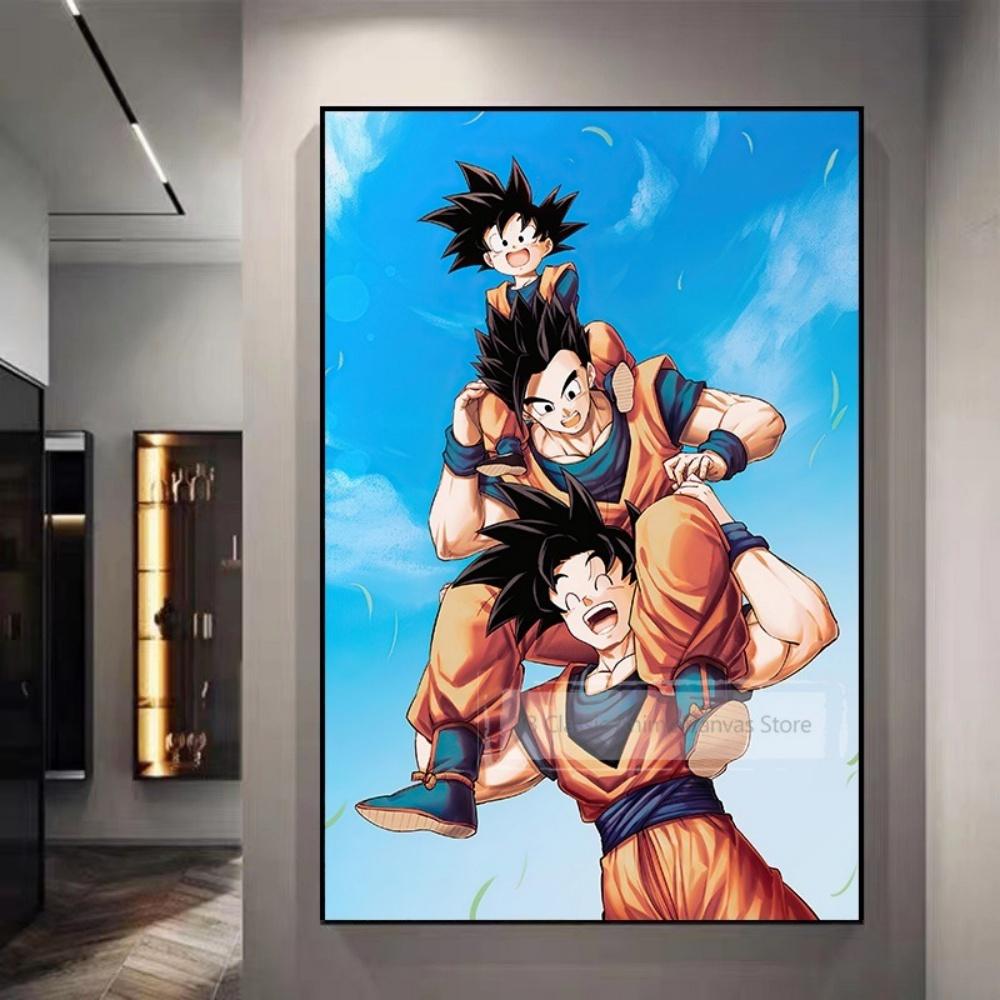 Dragon Ball Starry Night Tapestry  Sun Wukong Super Saiyan Anime Hanging with Gokus Kamehameha Ideal for Otaku Bedroom Decor