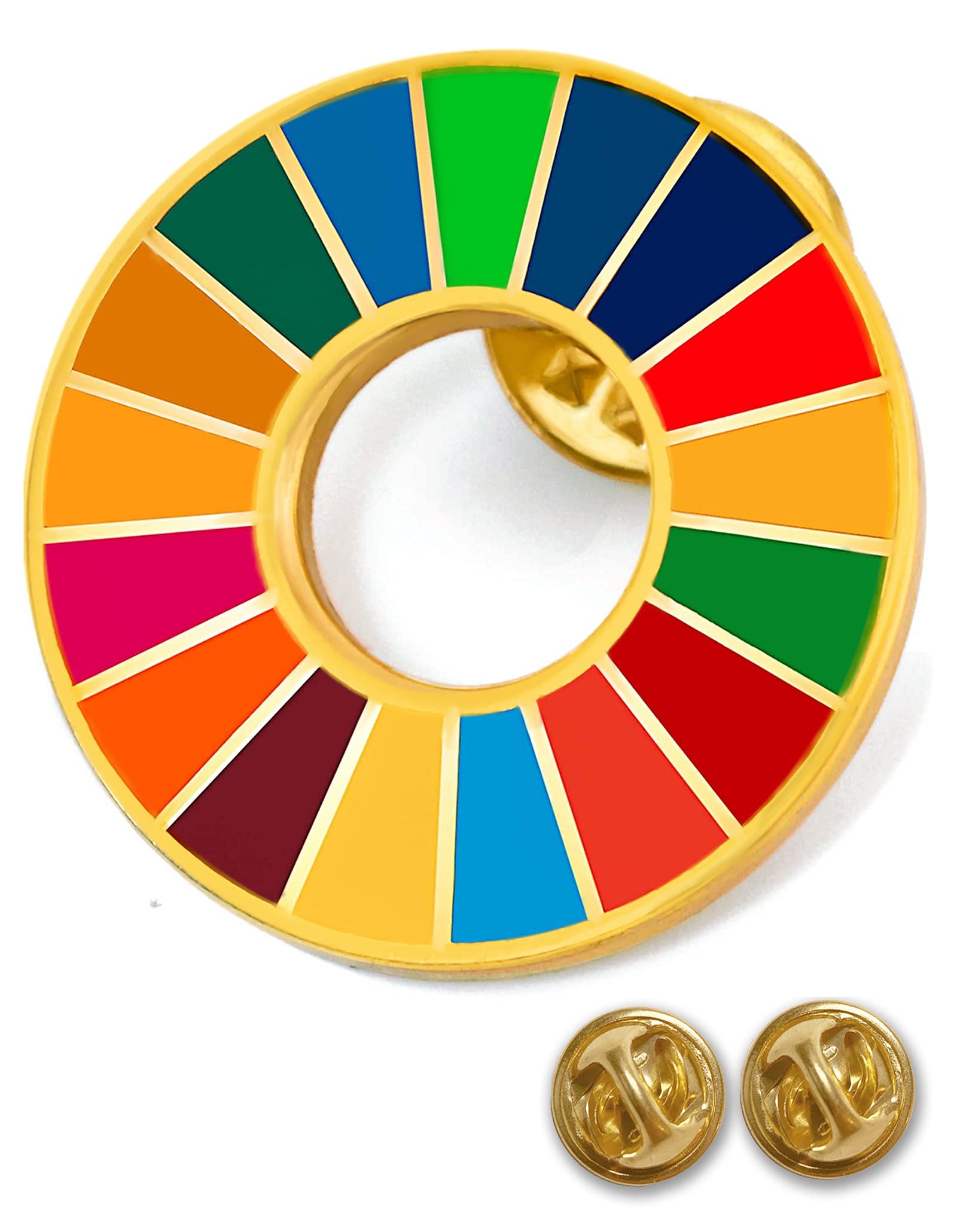 

[Совместимо с официальной системой счетов ООН] Значок ЦУР, Значок-булавка ЦУР, 25 мм, Идеально подходит для лацканов, Шляп и Сумок, Милый, Официальный ООН