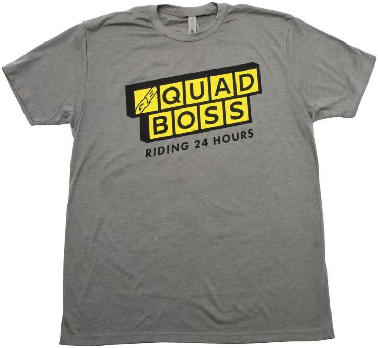 QuadBoss Waffle T-Shirt Motorcycle ATV/UTV Street Bike Dirt Bike Snowmobile PWC S разноцветный