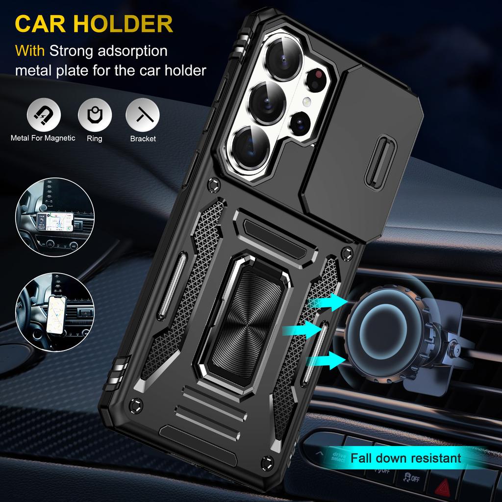 Finger Ring Holder Cell Phone Case for Samsung Galaxy S26 Ultra S25 Plus S24 FE S23 S22 S21 Ultra A57 5G A17 A37 A56 A36 A16