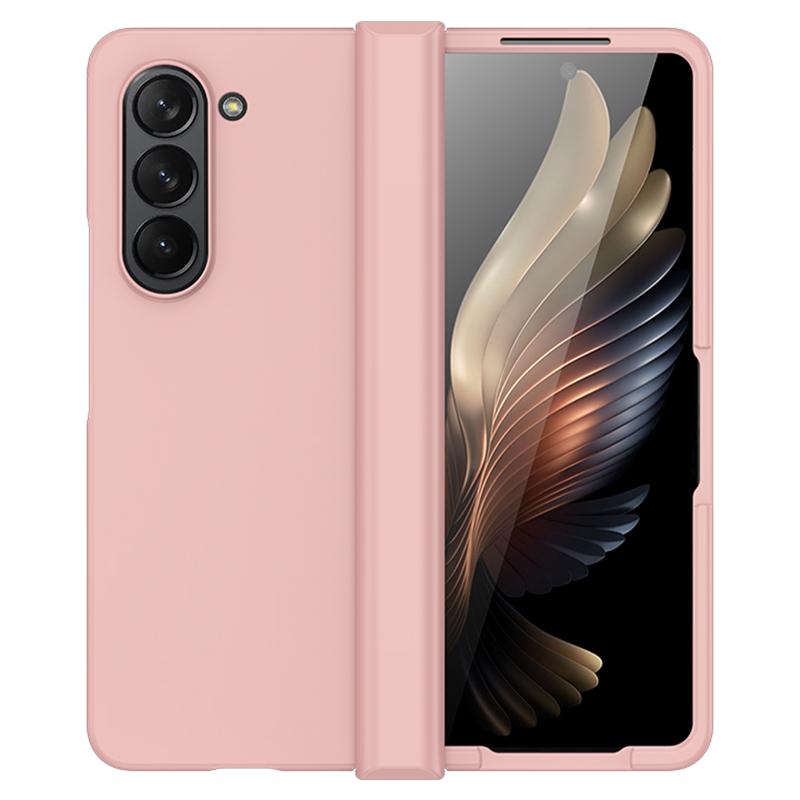 

Чехол для Samsung Galaxy Z Fold6 5G, матовый, поликарбонатный, с защитой шарнира Pink