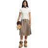 Moncler Womens Logo Textured Solid Color Short Sleeve Casual T-Shirt Women Tops L20938C0000489AJU034