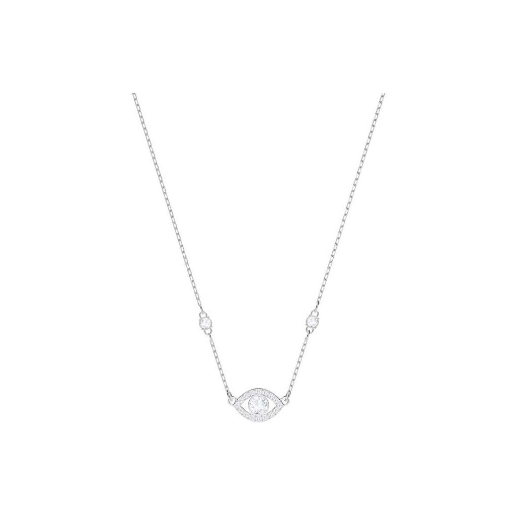 

Swarovski Luckily Evil Eye Choker Necklace Women necklace Silver 5368240 Box (Random Color)