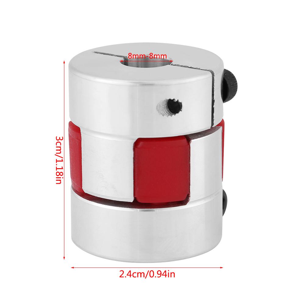 1pc Aluminum Alloy Plum Shaft Coupling Coupler Connect D25 L30 8 8mm