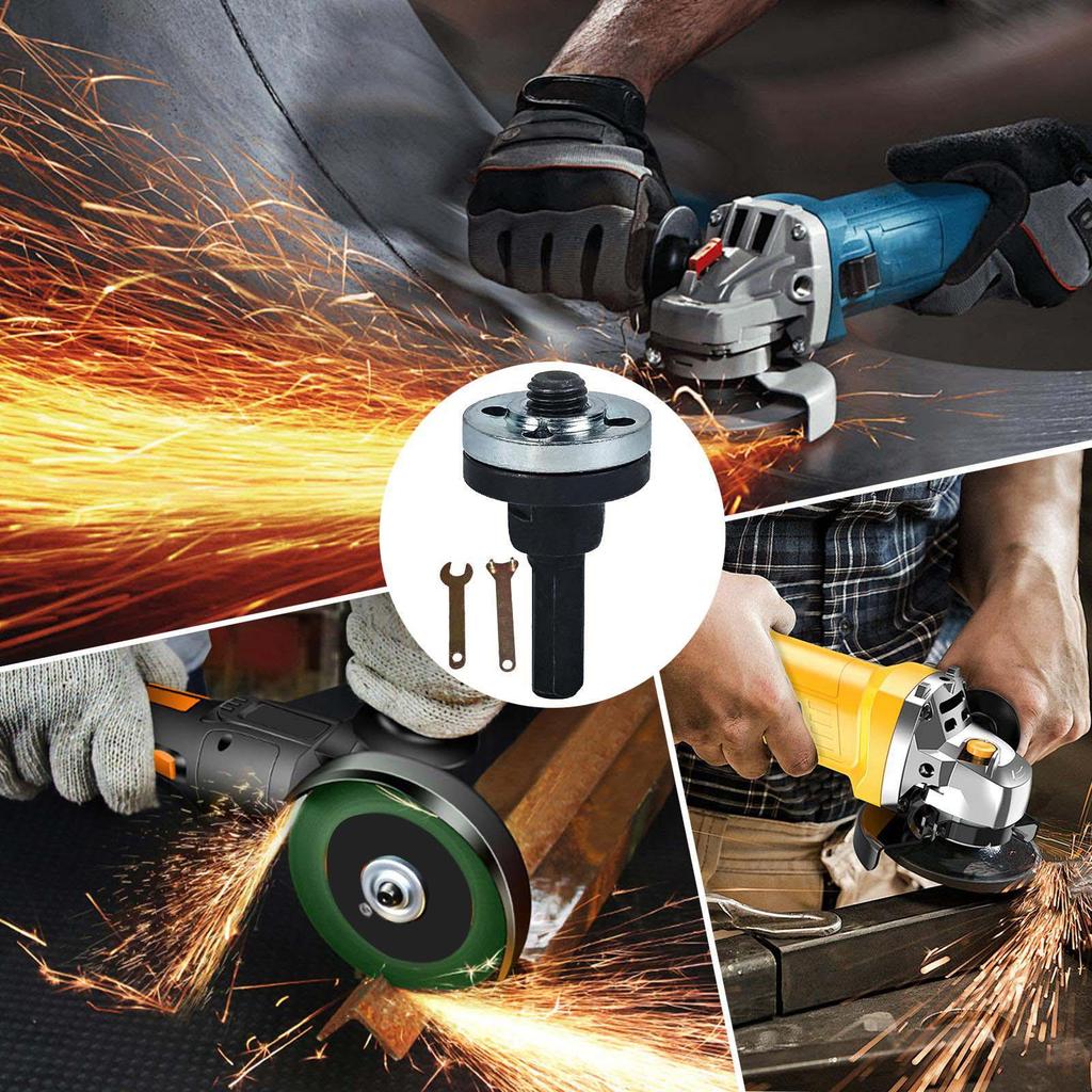 Angle Grinder Connecting Adapter Grinder Extension Shaft Adapter Attachments Multifunctional Adjustable Grinding Disc Fittings