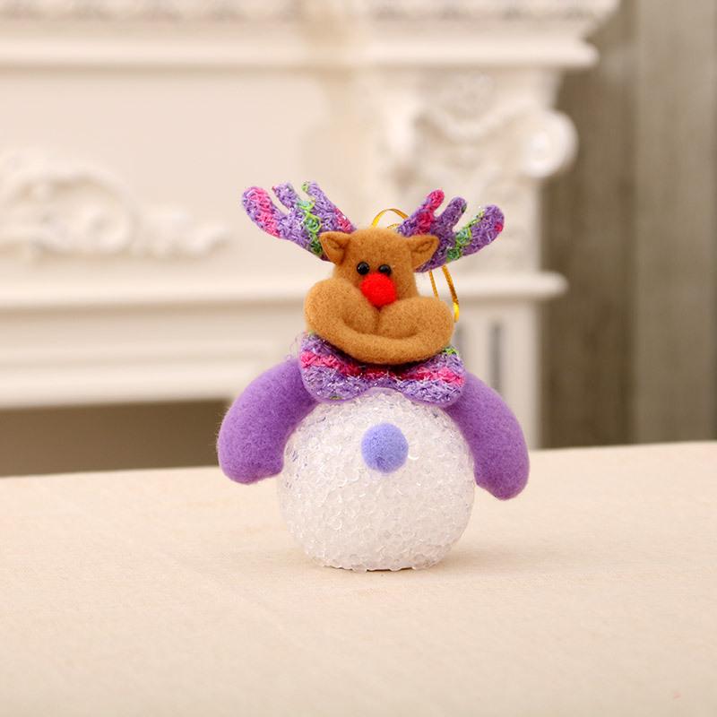 Luminous EVA Snowman Night Light Christmas Tree Ornament