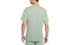 Men's Nike T Shirts Men's Green Crew Neck Moderate Straight Fit