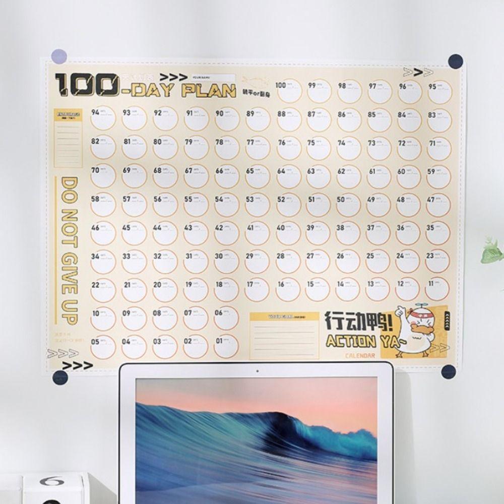 Agenda 100 Day Plan Sheet To Do List Wall Schedule Planner Plan Check List Sheet  Student