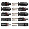 5 Pairs Waterproof Solar Connectors with 2pcs Spanner Solar PV Connector Solar Panel Connector