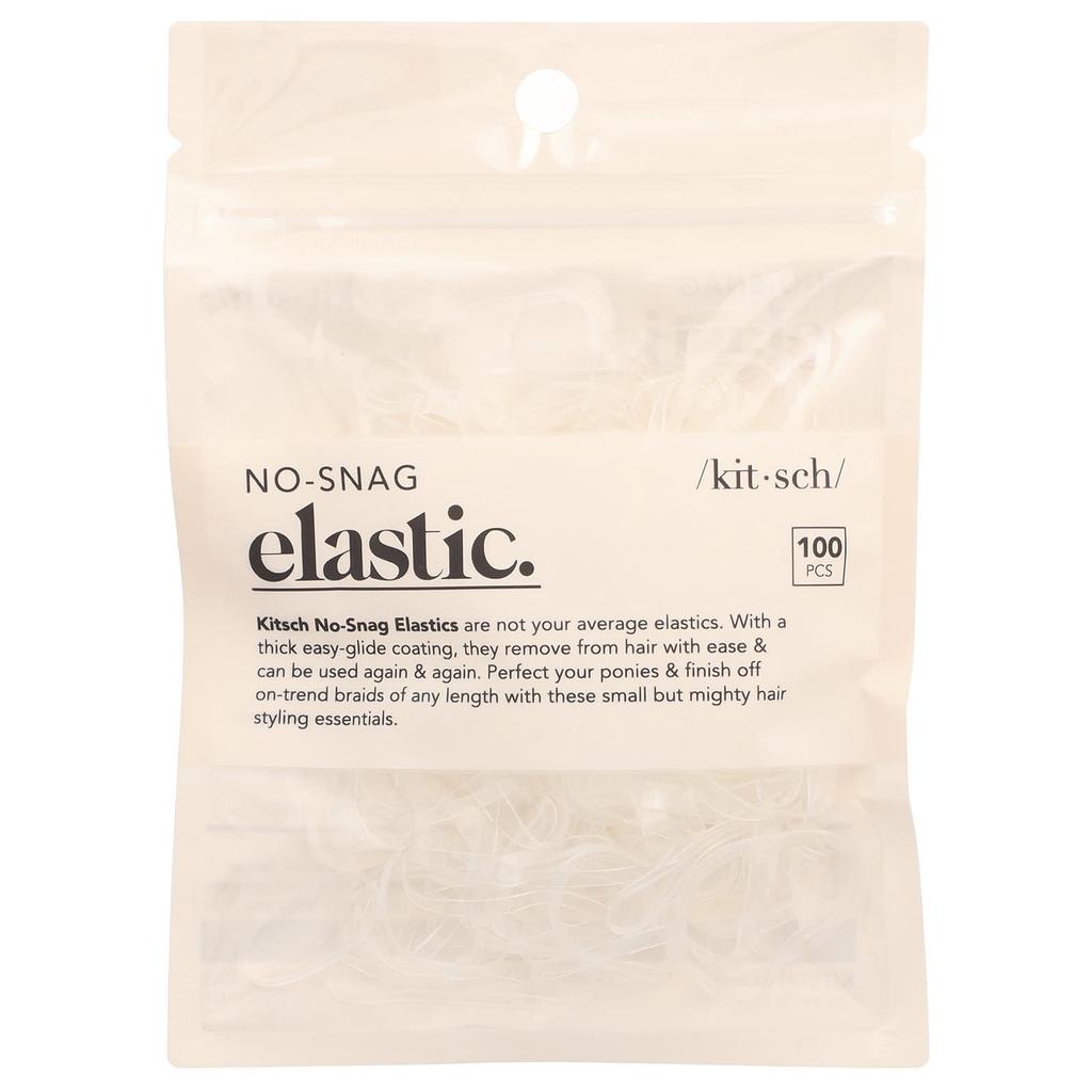 No-Snag Elastic, Clear, 100 Count