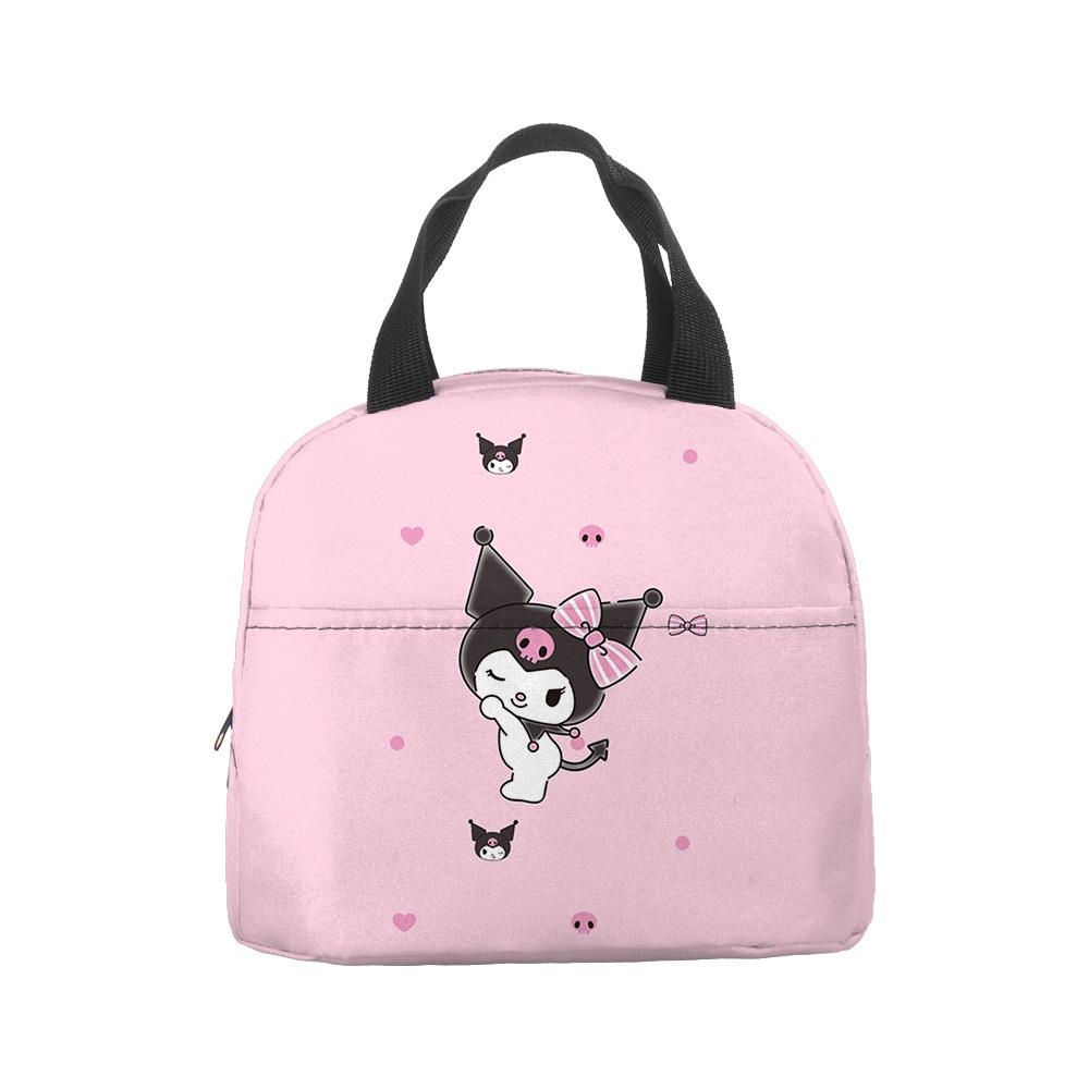 Anime Cartoon Handbag Student Lunch Bag Grades 1-6 Picnic Bag Printed Thermal Insulation Bag Meal Bag