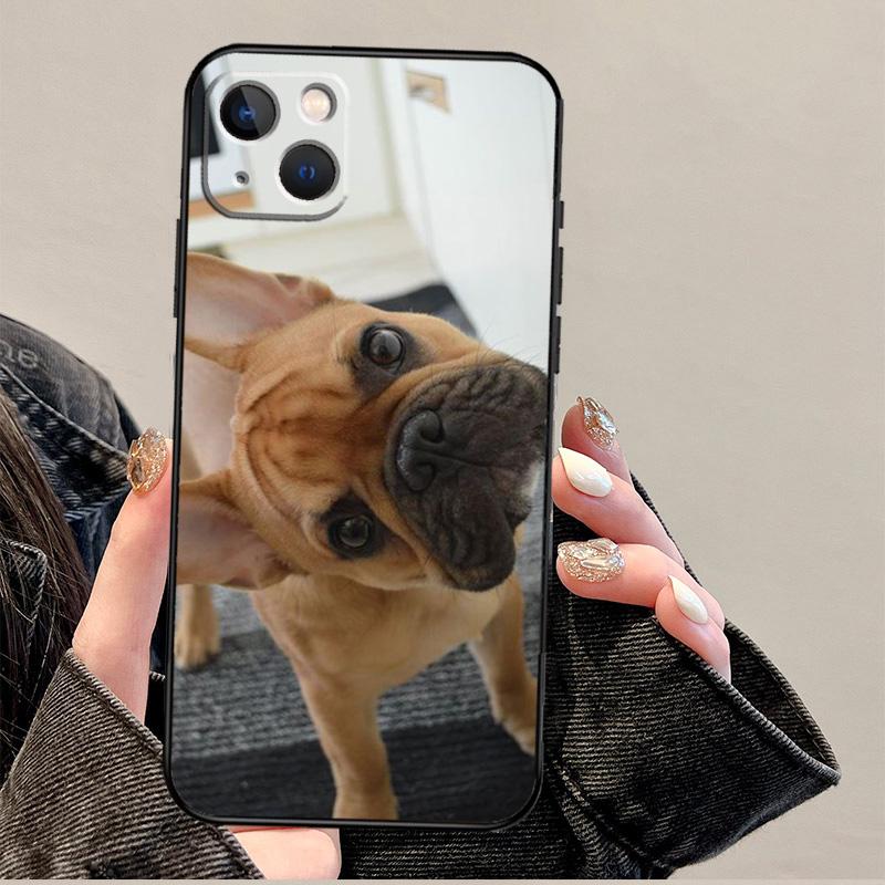 Funny french bulldog Phone Case For iPhone 17 Pro Max 11 14 15 16 Pro Max 12 13 mini 16 Plus 16e 17 Air Cover