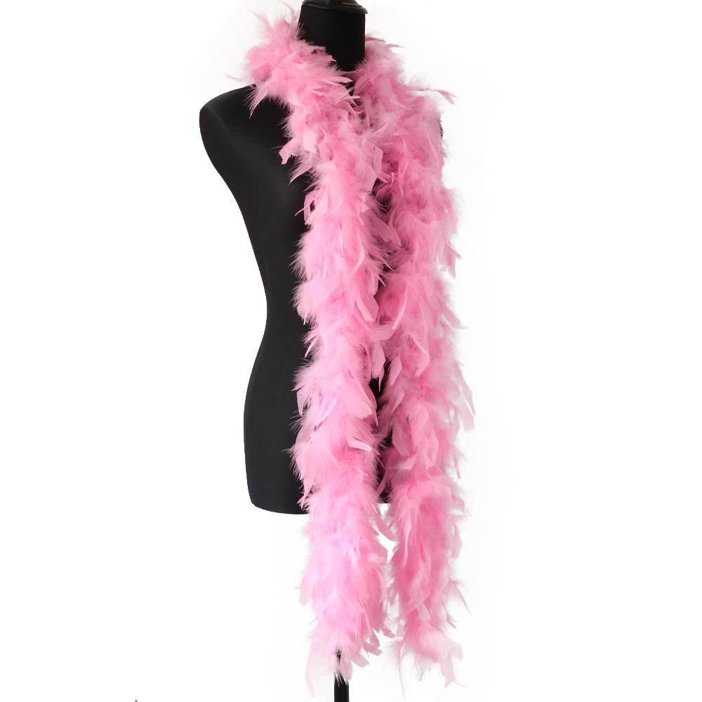 DIY 2Yards Fluffy Pink Turkey Feather Boa 38-40g Decoration for Party Wedding Clothes Dress Shawl/Scarf Diy Jewelry Accessory Craft