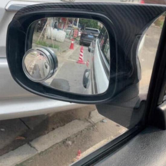 Carbon Fiber Ox Horn Rear View Mirror Cover Trim 2pcs For Honda Civic 2012-2015