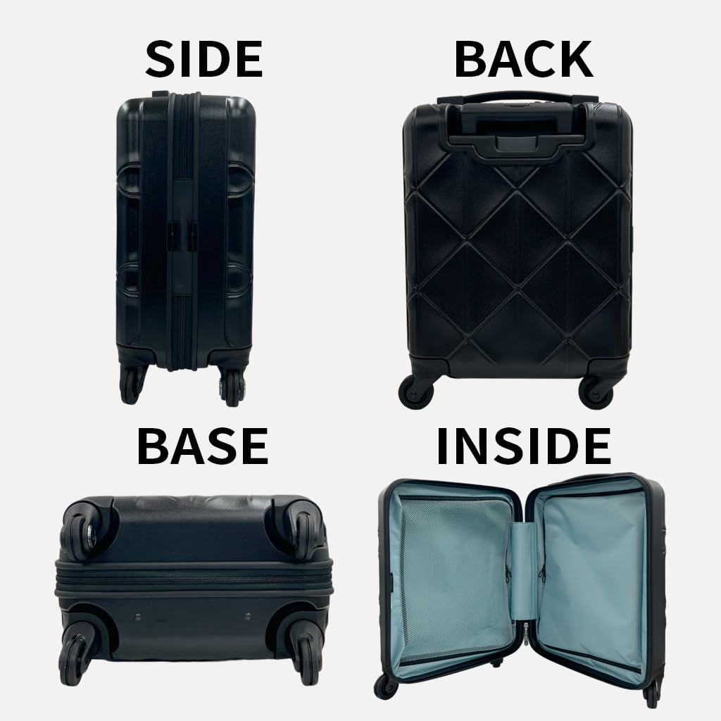 Koffer Größe S 1 Nacht 2 Tage 2 Nächte 3 Tage 37 l Rollenstopper Geräuscharme Rollen behandelter Innenstoff 10 Jahre Garantie Hergestellt in Japan Tragetasche