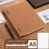 Custom Logo A5 Loose-Leaf Notebook - DIY Cover, High-Quality Printing, Lined Pages, Assorted Colors.
