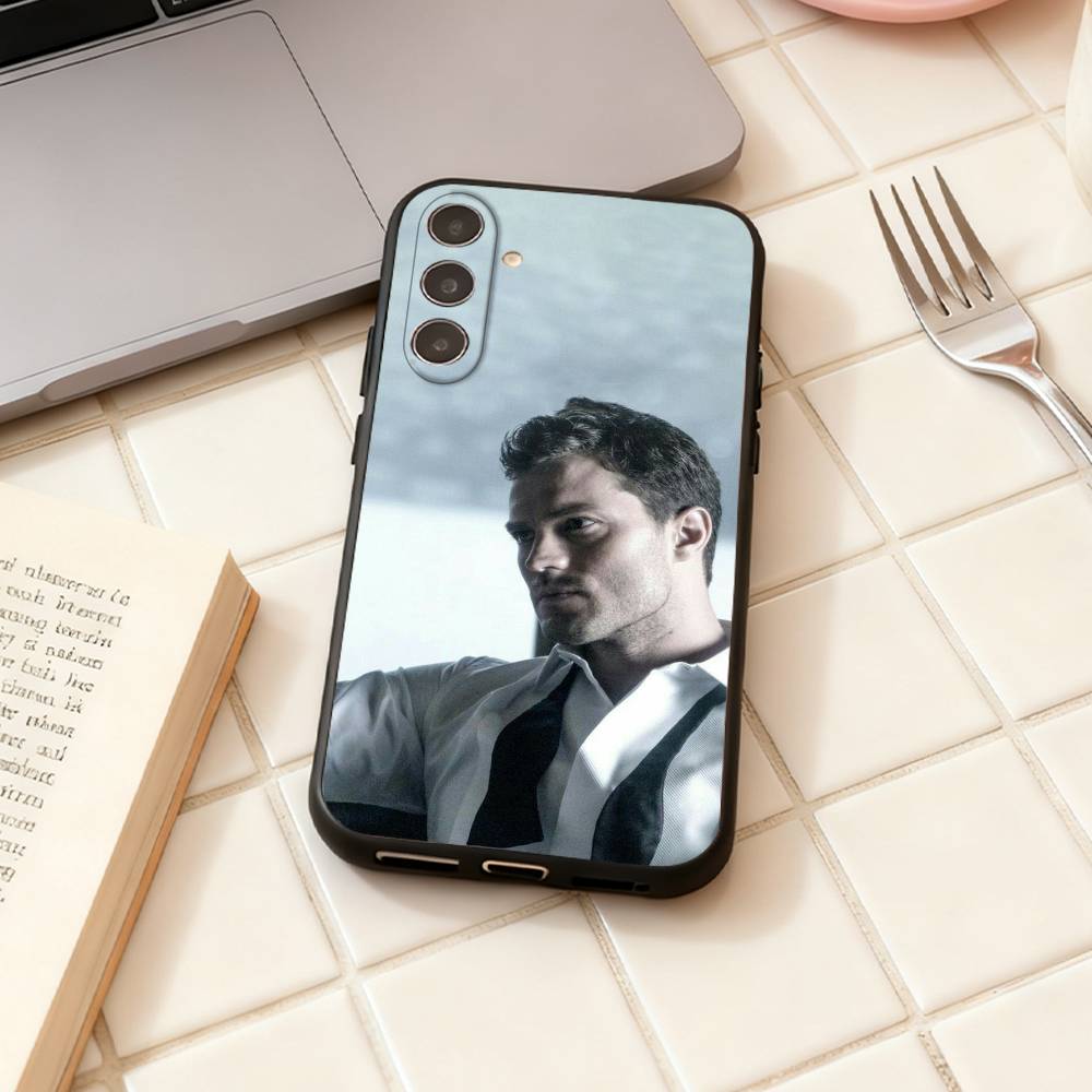 F-Fifty Shades of Grey Jamie Dornan phone Case For Samsung Galaxy A73,A72,A71,A70,A53,A52,A51,Others Soft Black Shell