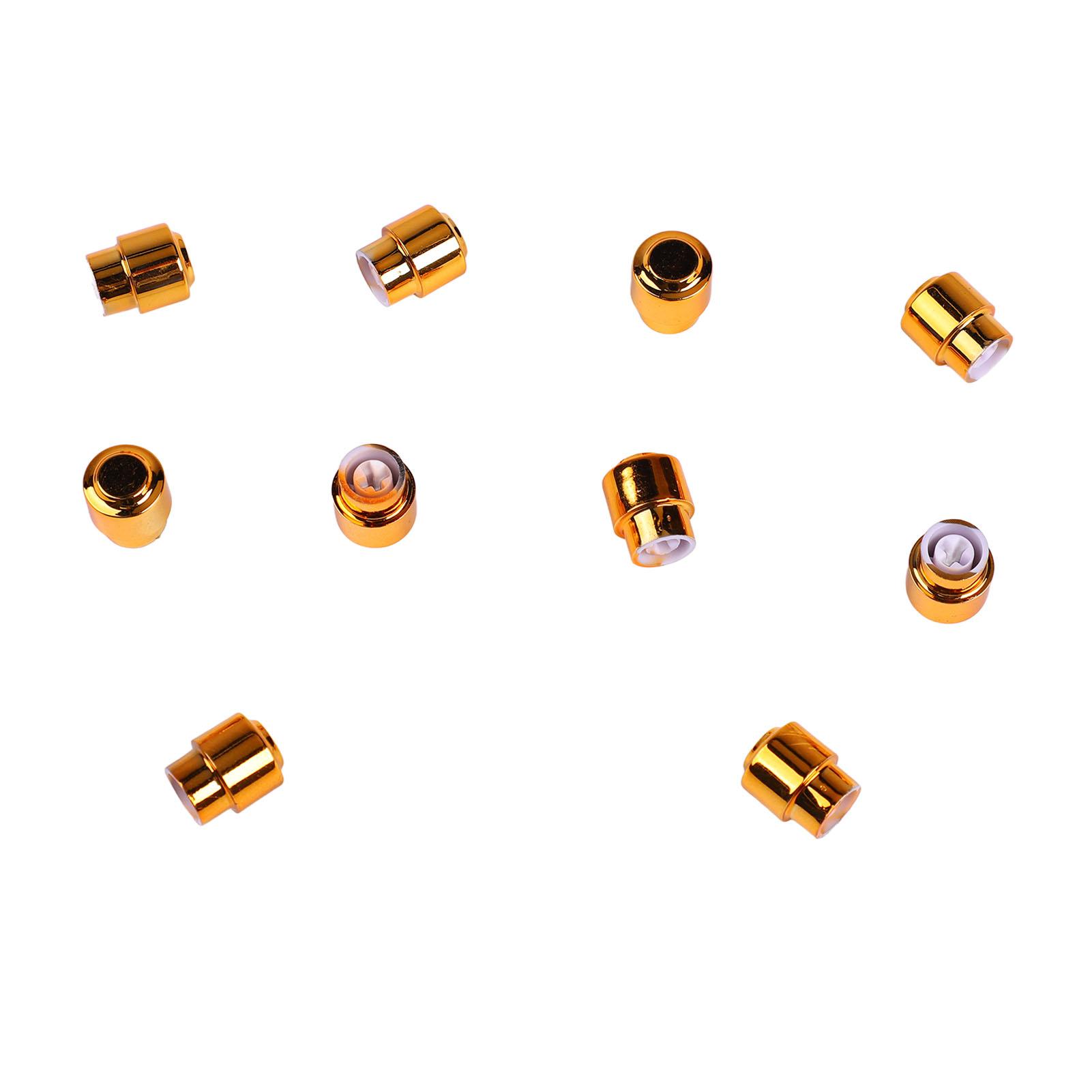 

10PCS Electric Guitar Pickup Switch Tip Gold Round Retro Plastic Toggle Switch Knob Tip for 3 Way 5 Way