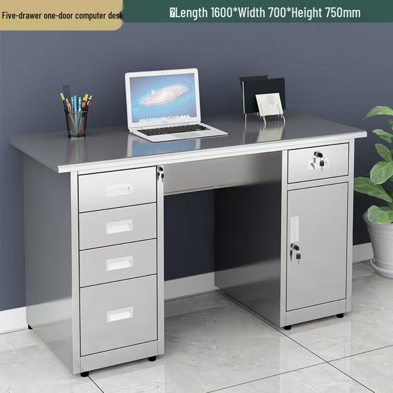 WEZHO Stainless Steel Office Desk and Workshop Workbench