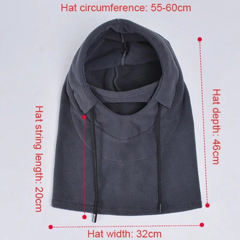 Kominiarka z wysokim polarem zimowa narciarska wiatroszczelna czapka kolarstwo na świeżym powietrzu czapka męska twarz kaptur czapki damskie pluszowa ciepła czapka