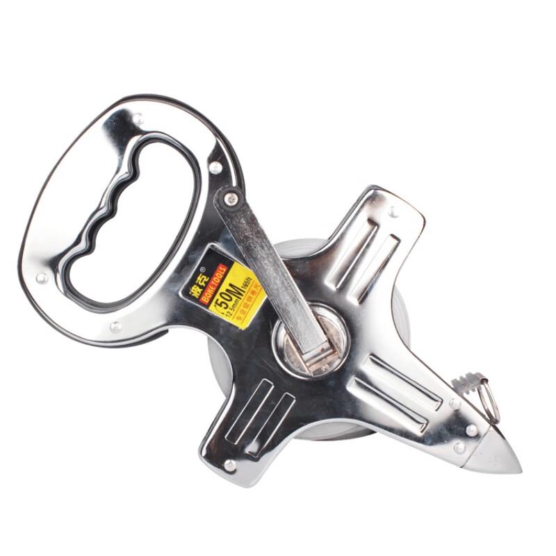 Stainless Steel Hand-cranked Surveying Tape Measure CN plug (adapter included)