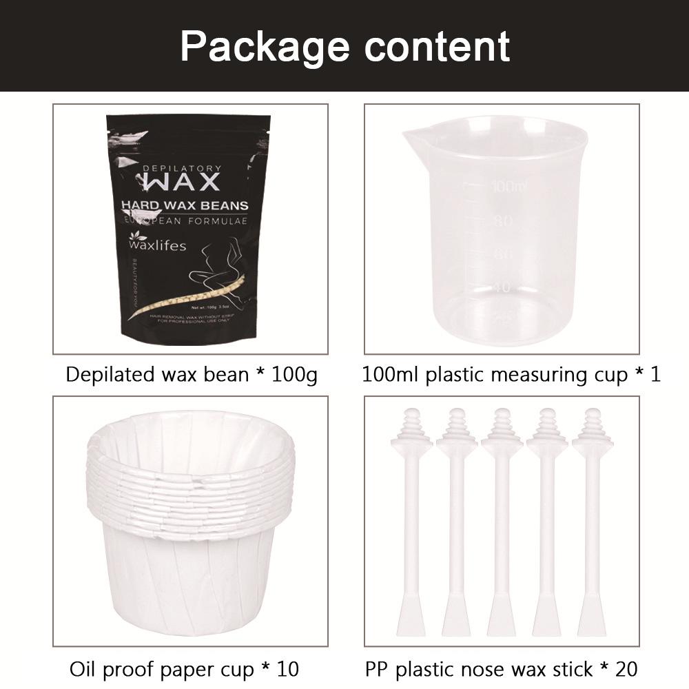 Nose Hair Removal Nose Wax Applicators Wax Beans Kit Safe for Men & Women