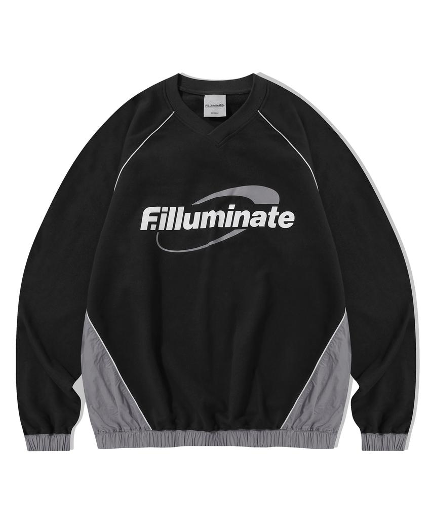 FILLUMINATE Piping Circle Logo Sweatshirt - Black