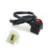 Off-road Motorcycle Headlight Modification Switch Red Start Flameout Horn Flashing Light Power ON-OFF Button for 22mm Handlebar