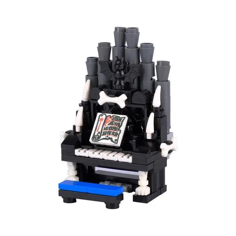 Set de Accesorios de Bloques de Construcción de Ciudad Máquina de Mahjong Consola de Juegos Muebles Sofá Cama Piano Refrigerador Juguete Mini Ladrillos Floristería