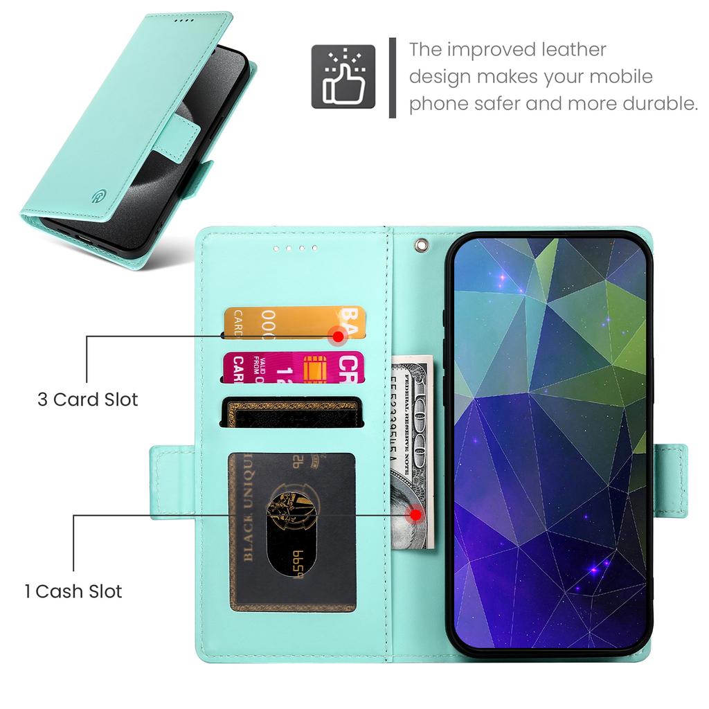 DF-010 For Xiaomi Redmi 13 4G/5G/Note 13R 5G/Poco M6 4G Wallet Case PU Leather Stand Phone Shell