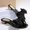Women Flats Slippers Luxury Outdoor Shoes Women 2025 New Fashion Bow Tie Sandals Casual Beach Slippers Lightweight Slides Women