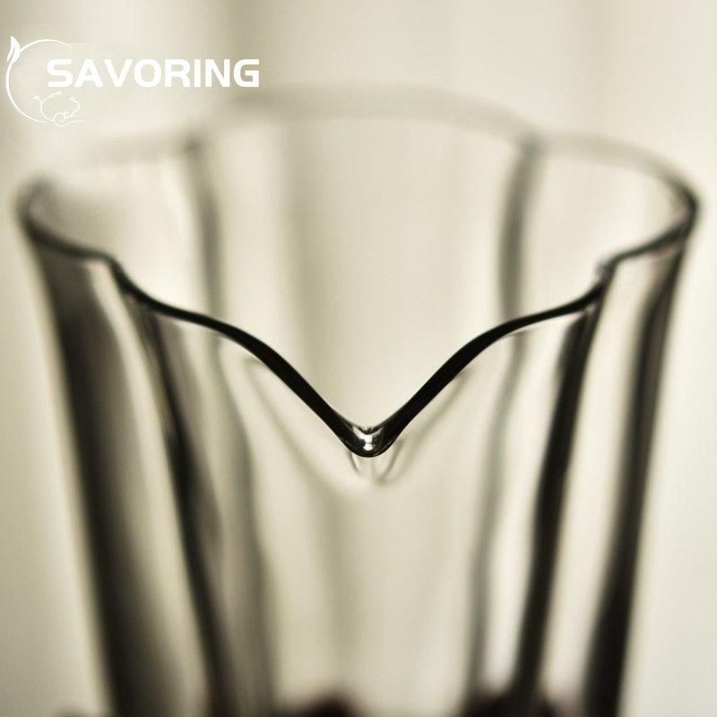 250ML Boutique Japanese Style Tea Pitcher Petal Shape Heat Resistant Glass Cup Tea Making Pot Tea Ceremony Kung Fu Green Tea