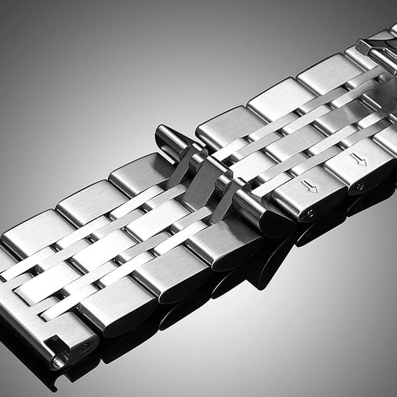 22mm 20mm Stainless Steel Strap For Samsung Galaxy Watch 7 6 4 5 45mm Gear S3 46mm 42mm Active2 40 44mm Band for Amazift BIP 2 GTR Metal Bracelet