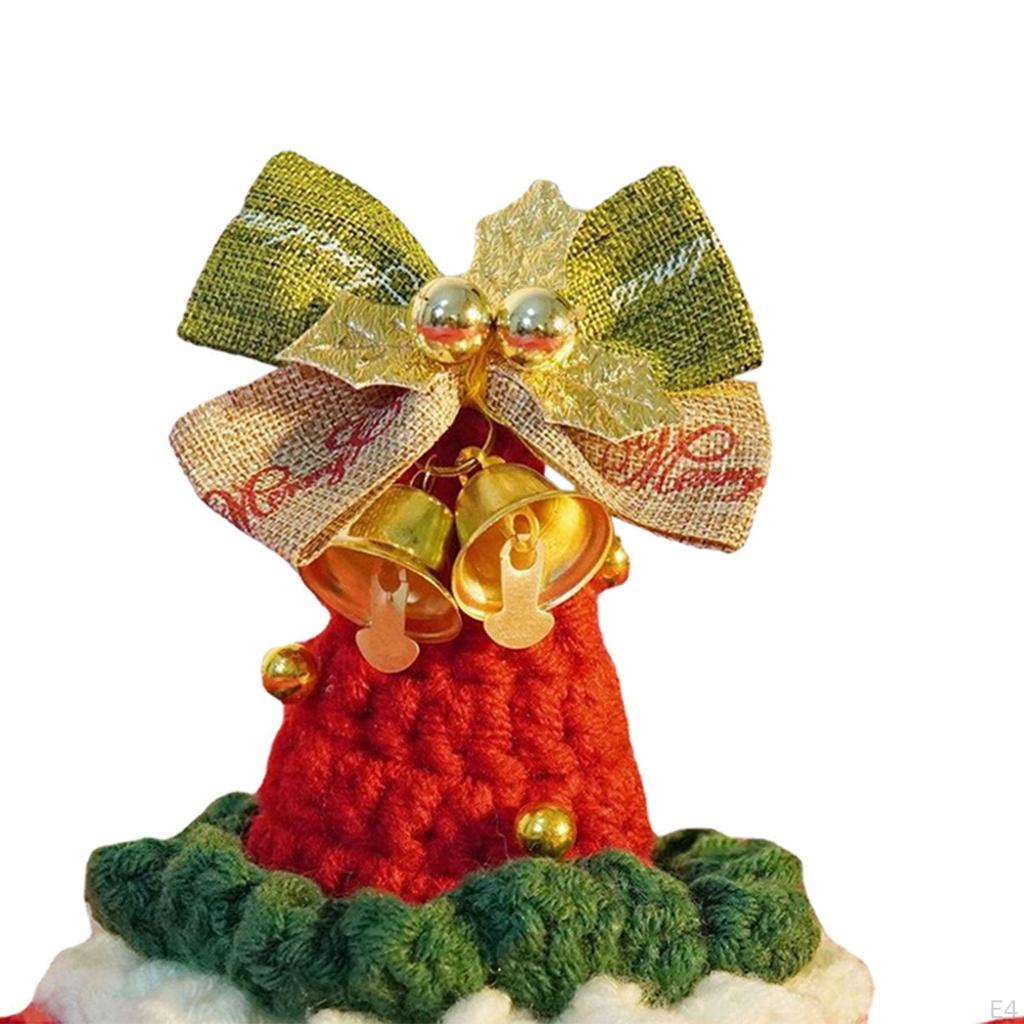 Christmas Dog Hat Cap Warmer Headband Knit Headwear for Halloween Theme Party