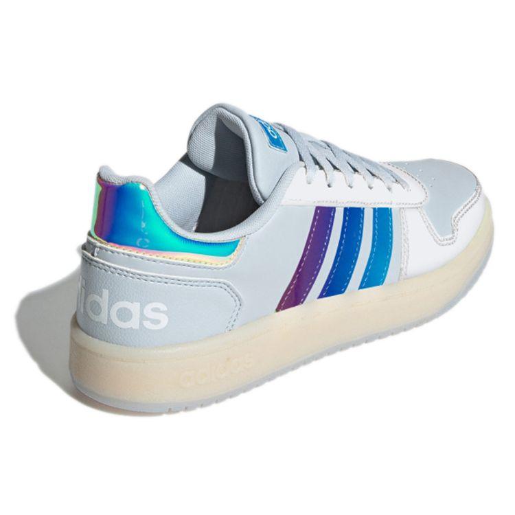 Adidas Neo Hoops 2.0 Comfortable Versatile Non-Slip Durable Low-Top Basketball Shoes Women Sneakers Blue White H02711