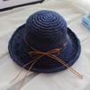 Summer Fashion women Straw Hat Bow Lady Foldable Sun Hat Visor cap Panama Style Bucket Cap Strawhat Beach Hat girl cap Outdoor