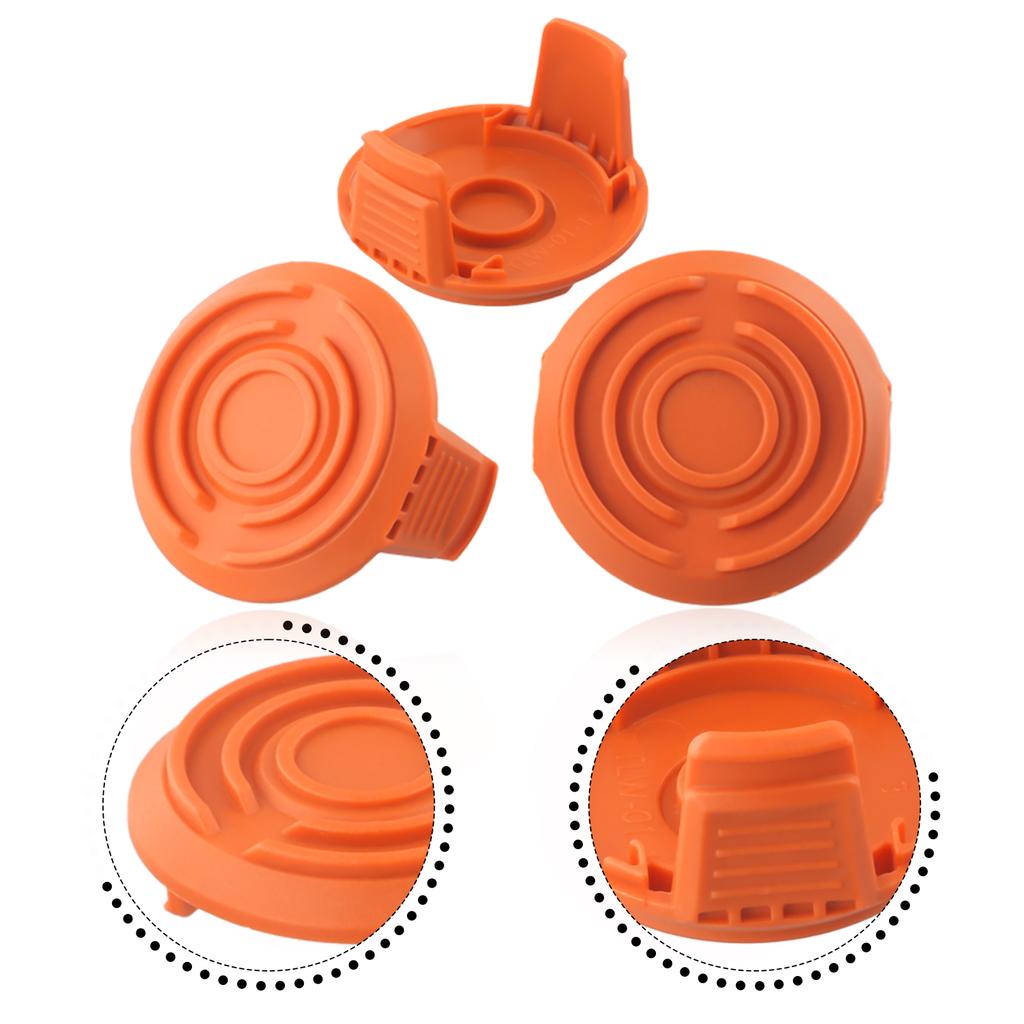 Conveniently Replace Your Spool Cap with 3PCS String Trimmer Spool Cap Cover for WORXWG150 WG151 WG165 WG175 WG180 WG191