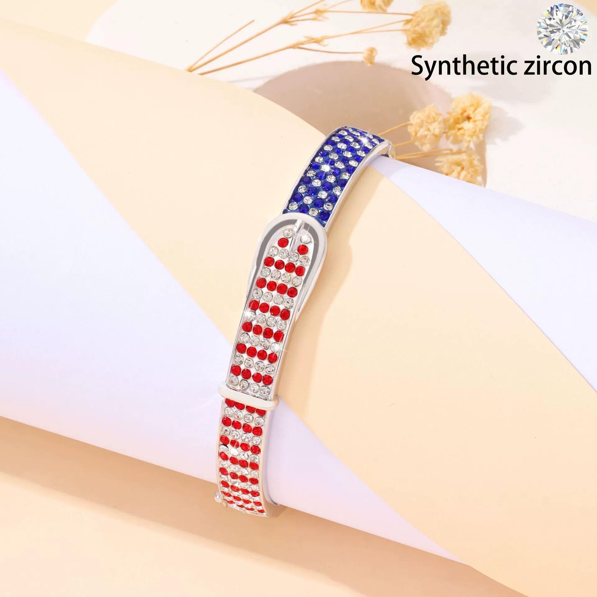 Popular Colorful Bracelet Fashion Diamond High Sense Versatile Light Luxury