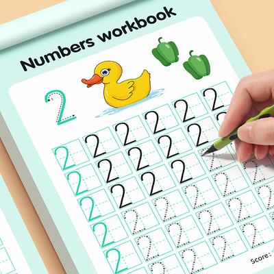 48 Sidor Nummer Övningsböcker Skriva Lärande Matematik För Barn Förskolebarn Övningar Kalligrafi Övningsbok Gåvor