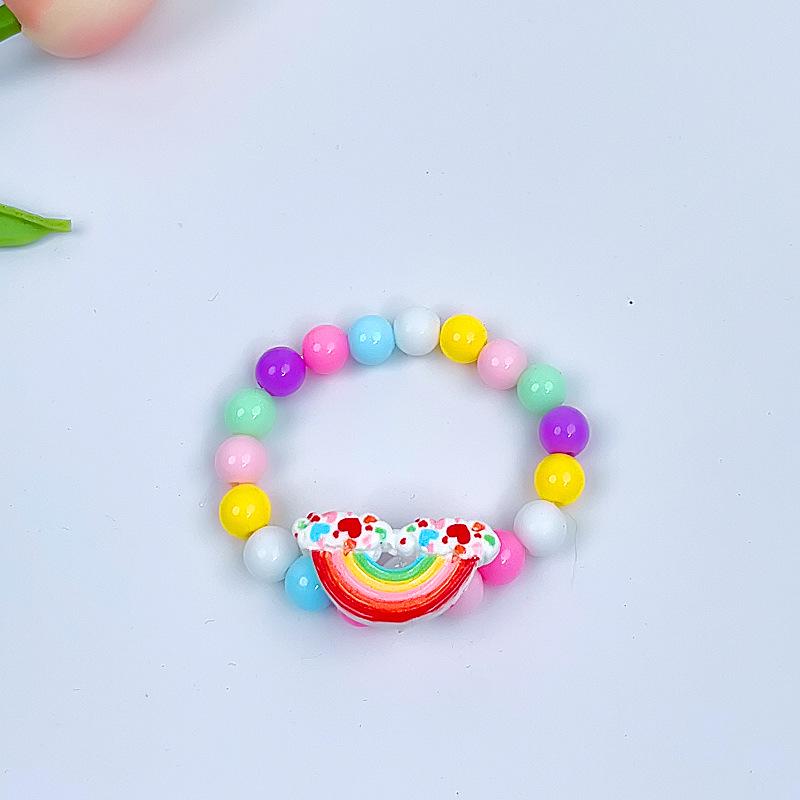 Cartoon Mermaid Pendant Beaded Bracelet for Girls
