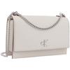 Calvin Klein Minimalist Metal Chain Artificial Leather Shoulder Bag Medium Women bags Beige DH2806-WGY