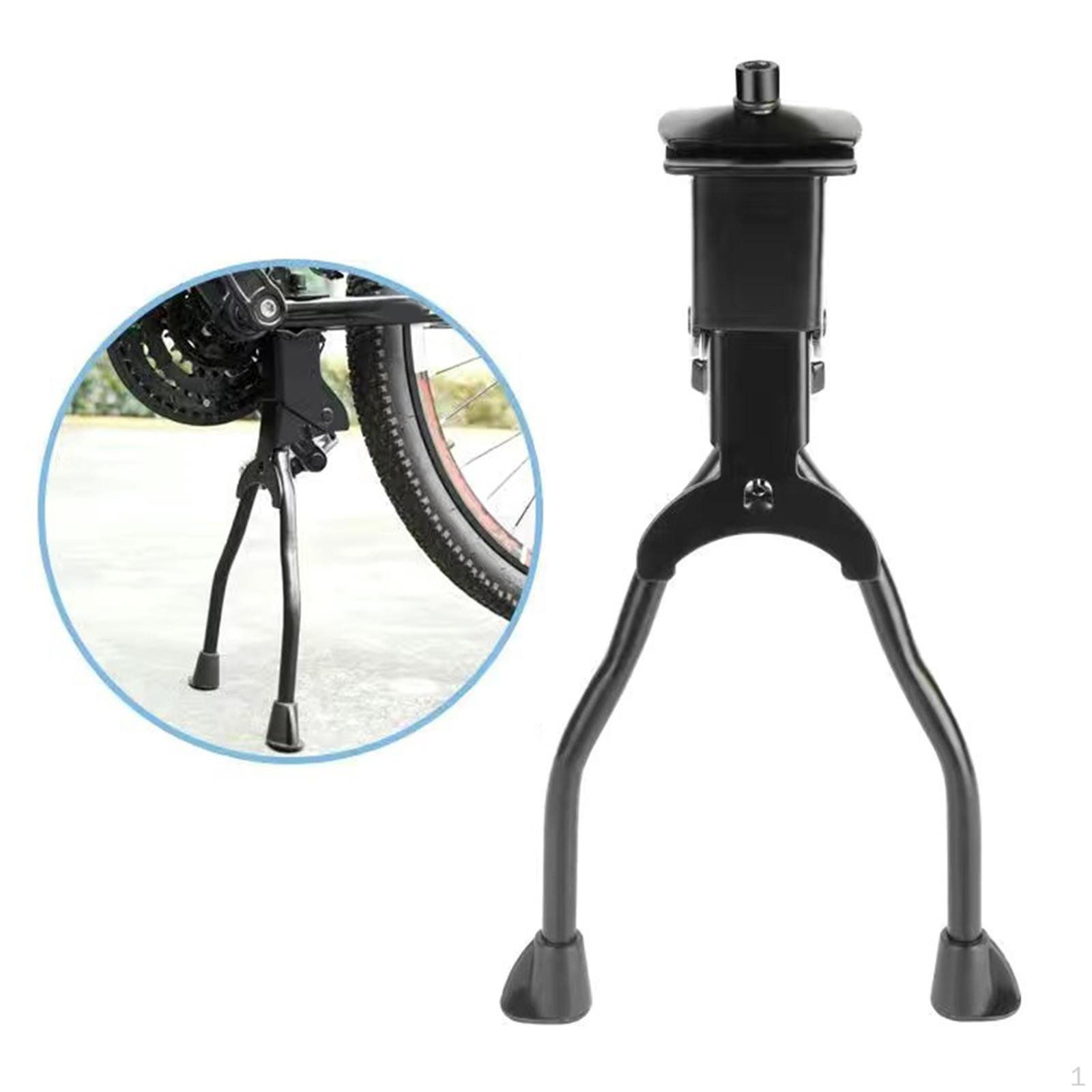 

Double Leg Bike Kickstand Bicycle Bracket Rack Anti Slip Middle Stand Cycling Parking Non Adjustable