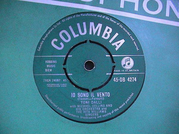 

7inch Record TONI DALLI - The World Keeps Turning 45DB4274 Columbia 1959 UK Pop Used