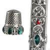 Deluxe Sewing Thimble Holder for Embroidery and Stitching