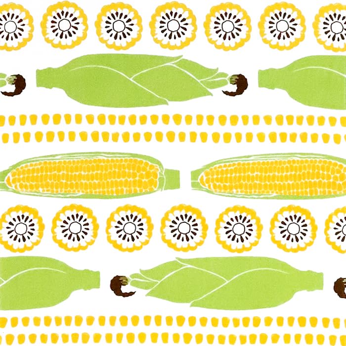 Dyeing Anbo Hand Towel Corn Authentic Dyed Cotton Tokuoka Made in Japan 35cm x 100cm "It's Season" 100%