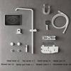 Digital Display Rainfall Shower Brass Shower Set Shower Bathroom Shower Mixer Shower Head Rainshower Head Button Switch Design Hot and Cold