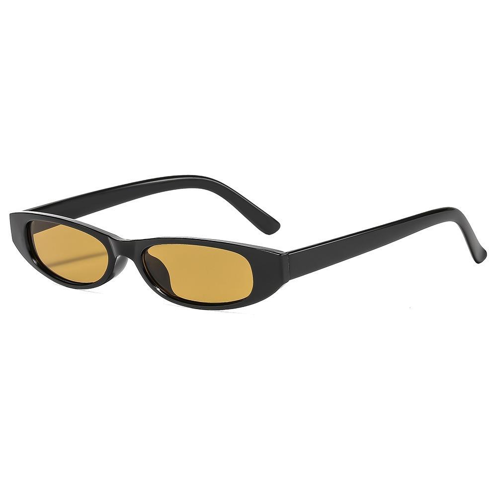 Vintage Small Frame Sunglasses For Men Women Niche Trendy Oval Candy Colored Glasses Fashion Outdoor Sunscreen Shades UV400