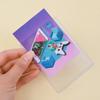 5Pcs Hard Plastic Trading Card Sleeves, Waterproof Sports Card Protectors,Standard Size Game Card Album Pages, Collectible Photo